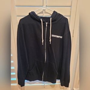THE INTERRUPTERS zip hoodie sweatshirt Adult Large black